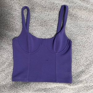 Zara purple corset top